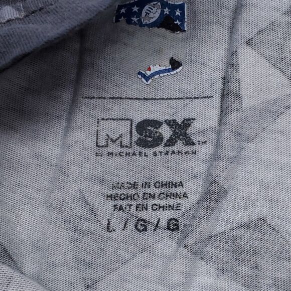 MSX by Michael Strahan Casual Pullover Graphic T Shirt Mens Size Large L Gray - Picture 3 of 8